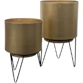 Home Deco Factory Blumentopf mit Drahtfuß x2