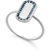 Orphelia 'Malaga' Dames 925 Sterling Zilveren Ring - Zilver ZR-7573