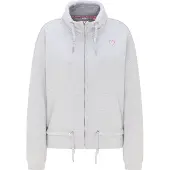 MO Sweatvest lichtgrijs / pink