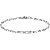 Frank 1967 7FB-0822 – – Heren Armband – Stalen Schakelarmband – Zilverkleurig – Mat