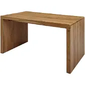 Wohnling Bureau BOHA, massief acaciahout, computerbureau, 140 cm breed, echt hout, design, opbergruimte, kantoorbureau, landelijke stijl