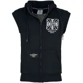 West Coast Choppers Bodywarmer - WCC OG ATX Sleeveless Zip Hoodie - S tot 4XL - voor Mannen - zwart | Maat 4XL
