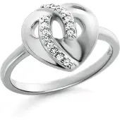 Orphelia 'Amore' Dames 925 Sterling Zilveren Ring - Zilver ZR-7577