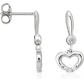 Orphelia Dames 925 Sterling Zilveren Dangle Oorbellen - Zilver ZO-5112