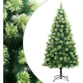 vidaXL Kunstkerstboom met scharnieren en standaard 150 cm