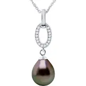Diadema Ketting Jewelry Tahitian Pearl 8-9 mm Pear 925