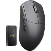 Lamzu Maya X draadloze gamingmuis 8K - zwart (Draadloze), Muis, Zwart