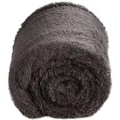 DoubleDry Teddy fleece deken ultrazacht 130x170 antraciet