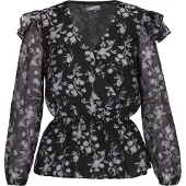 Dreimaster Blouse zwart / wit