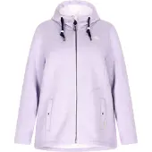 Schmuddelwedda Gebreide fleece jas Dames Grijsviolet gemêleerd