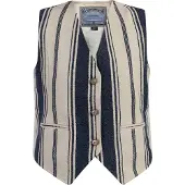 Dreimaster Bodywarmer beige / donkerblauw