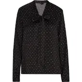 Dreimaster Klassik Blouse zwart / wit