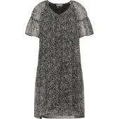 Dreimaster Jurk nude / zwart / wit