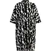 Dreimaster Klassik Blousejurk zwart / wit