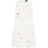 Dreimaster Zomerjurk geel / groen / wit