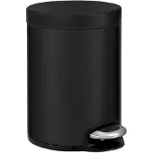 EKO - Serene pedaalemmer 5 liter - Steel Plastic - mat zwart - Prullenbak