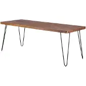 Wohnling eettafel van massief sheeshamhout, 180 x 80 x 76 cm. Keukentafel, model WL1.495