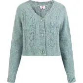 MO Gebreid vest 'Blonda' smoky blue