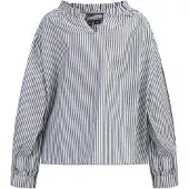 Dreimaster Blouse donkerblauw / wit