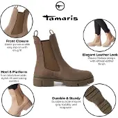 Tamaris Enkellaarsje donkerbeige