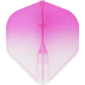 L-Style EZ L1 Standard 2-Tone Clear White Pink - Dart Flights