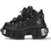 New rock lederen platform enkellaarzen-WALL106-S10