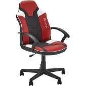 X Rocker Saturn Mid-Back Wheeled Esport Gaming Chair for Juniors and Teens - Black/Red