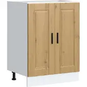 vidaXL Onderkast "Porto" bewerkt hout artisanaal eikenkleur