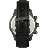 Breed Lacroix chronograaf horloge met leren band