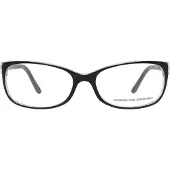 Porsche Design rechthoekig zwart op kristal damesglazen frames