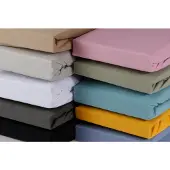 DoubleDry Hoeslaken jersey 100% katoen eenpersoons 90x200 cm zacht &