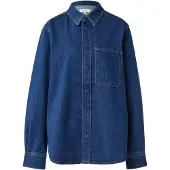 Comma Blouse blauw denim