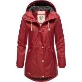 NAVAHOO Tussenmantel 'Rainy Forest' oranje / rood / wit