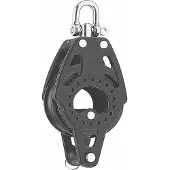 Harken Carbo Pulley With 57 Mm Shackle Zwart