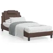 vidaXL Bedframe "Viana" zonder matras kunstleer bruin 80x200 cm