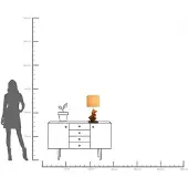 Kare Design tafellamp Nature Flame, hout licht, Woon-/ Eetkamer, Hout, Design, tafellamp