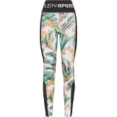 Plein sport Sportbroek geel / zwart / wit