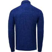 Rusty neal Gebreid vest met coltrui en asymmetrische rits