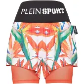 Plein sport Sportbroek grasgroen / lichtoranje / zwart / wit