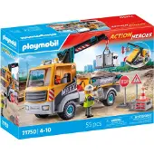 Playmobil - Construction Truck with Crane (71750)