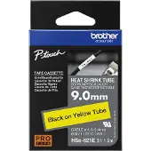 Brother HSe-621E krimpkous tape zwart op geel 9 mm (origineel)