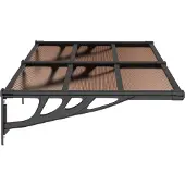 vidaXL Deurluifel 152,5x90 cm polycarbonaat zwart