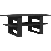 vidaXL Salontafel 102x55x42 cm bewerkt hout zwart