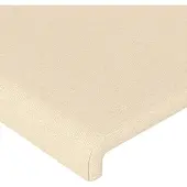 vidaXL Hoofdborden 160x5x78/88 cm stof crèmekleurig