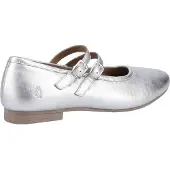 Hush puppies Nancy Mary Jane Leren Vrouwen Zilveren Ballerina's