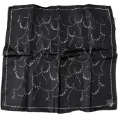 Dolce&Gabbana Zijden Sjaal Bloemenkrans Patroon