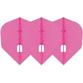 L-Style Champagne L3 Shape Dimple Pearl Pink - Dart Flights