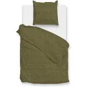 Zohome Zo Home Dekbedovertrek Flanella di Lino - olive green 140x200/220cm