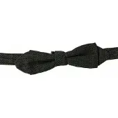 Dolce&Gabbana Zwarte Textuur Vlinderdas