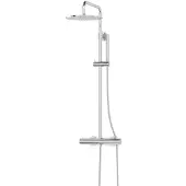Maxaro Radius Regendouche Opbouw | Chroom 25 cm Regendouche Thermostatisch
